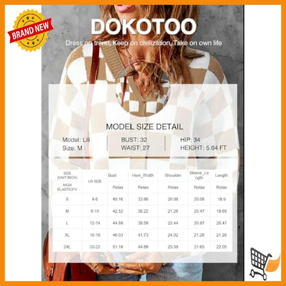 Cropped Cable Knit Cardigan V-Neck Button Down Long Sleeve - Picture 7 of 8